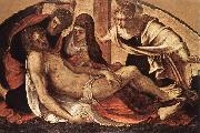 TINTORETTO, Jacopo The Deposition ar oil on canvas